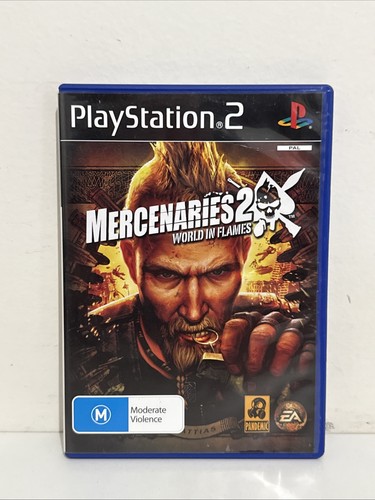 Mercenaries 2: World in Flames (2008) PlayStation 2 box