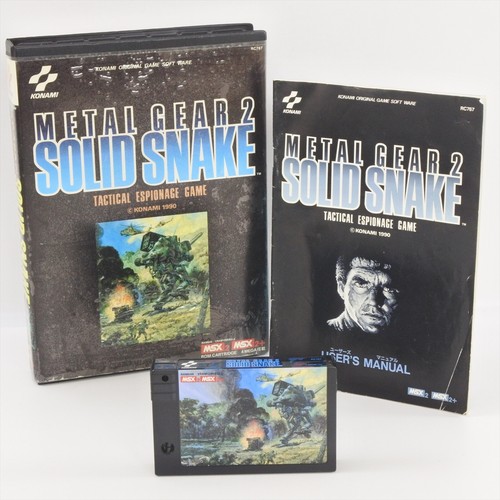 Metal Gear 2: Solid Snake (1990) MSX box