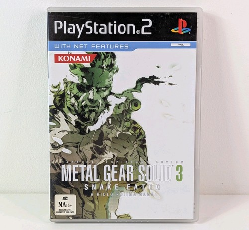 Metal Gear Solid 3: Snake Eater (2004) PlayStation 2 box