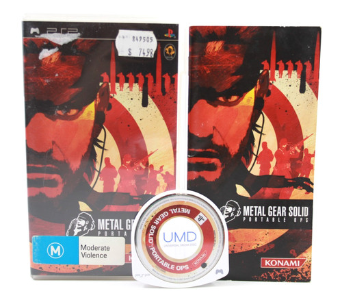 Metal Gear Solid: Portable Ops (2006) PlayStation Portable box