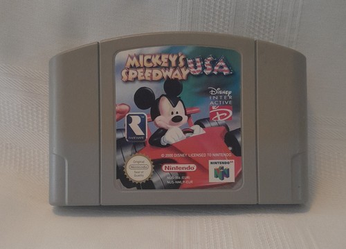 Mickey's Speedway USA (2000) Nintendo 64 box