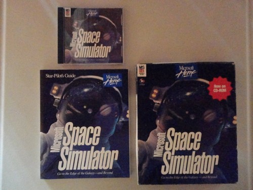 Microsoft Space Simulator (1994) DOS box