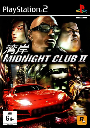 Midnight Club II (2003) PlayStation 2 box