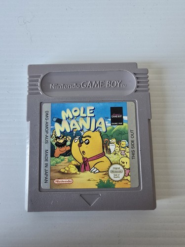 Mole Mania (1996) Game Boy box