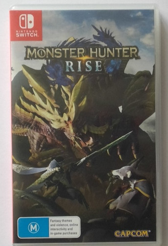 Monster Hunter Rise (2021) Nintendo Switch box