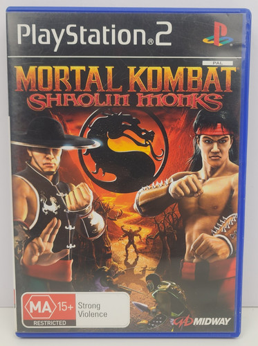 Mortal Kombat: Shaolin Monks (2005) PlayStation 2 box