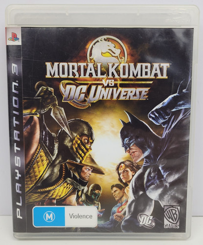 Mortal Kombat vs. DC Universe (2008) PlayStation 3 box