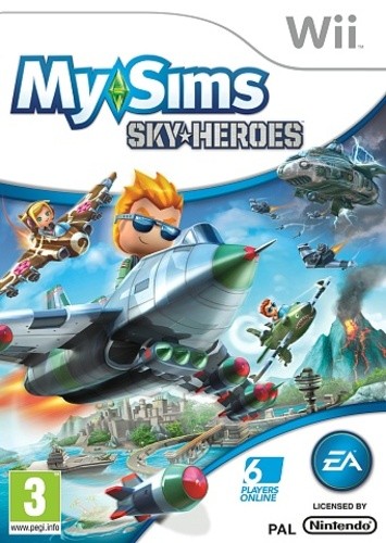MySims SkyHeroes (2010) Wii box