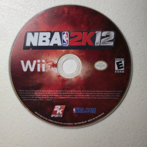 NBA 2K12 (2011) Wii box