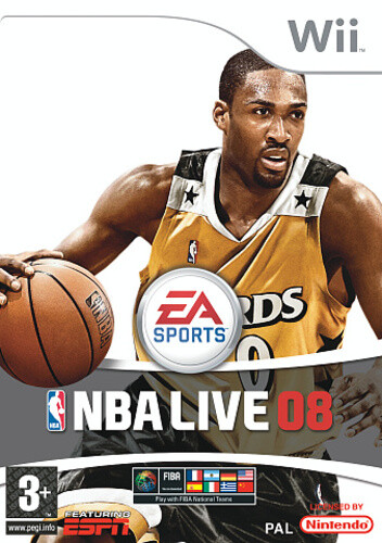 NBA Live 08 (2007) Wii box