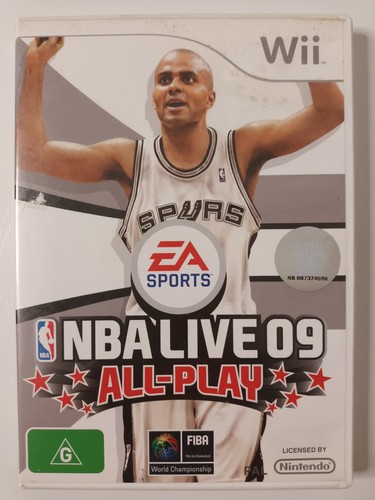 NBA Live 09 (2008) Wii box