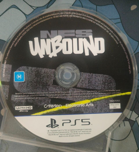Need for Speed Unbound (2022) PlayStation 5 box