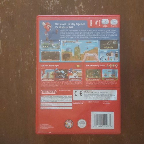 New Super Mario Bros. Wii (2009) Wii box