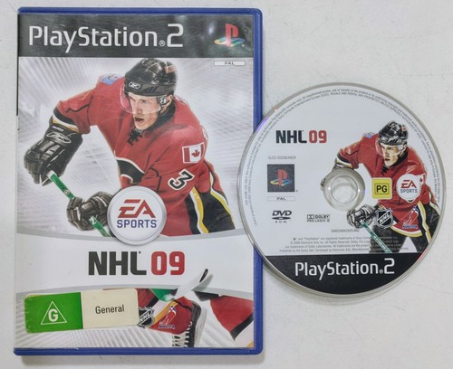 NHL 09 (2008) PlayStation 2 box