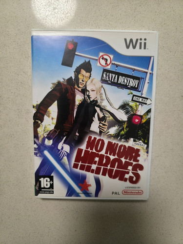 No More Heroes (2007) Wii box