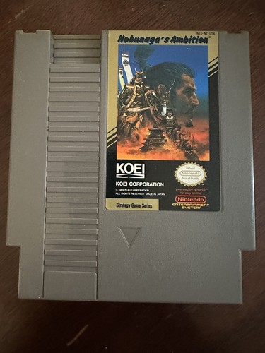 Nobunaga's Ambition (1986) NES box