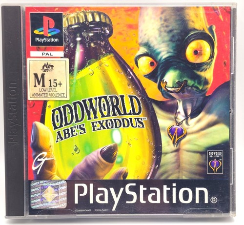 Oddworld: Abe's Exoddus (1998) PlayStation box