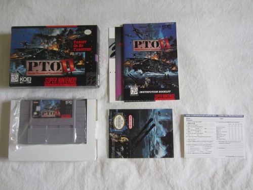 P.T.O. II (1994) SNES box