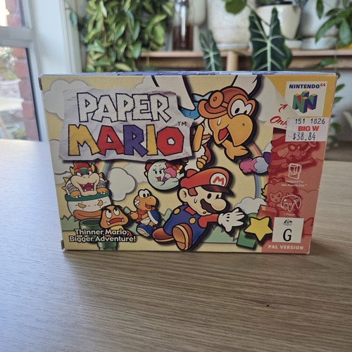 Paper Mario (2000) Nintendo 64 box
