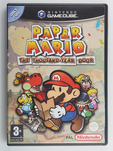 Paper Mario: The Thousand-Year Door (2004) GameCube box