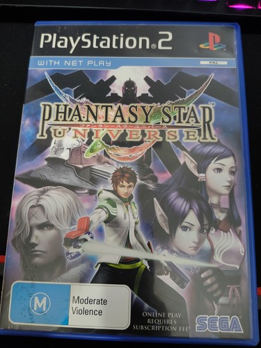 Phantasy Star Universe (2006) PlayStation 2 box