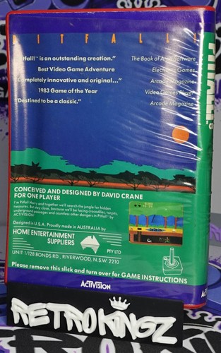 Pitfall! (1982) Atari 8-bit box