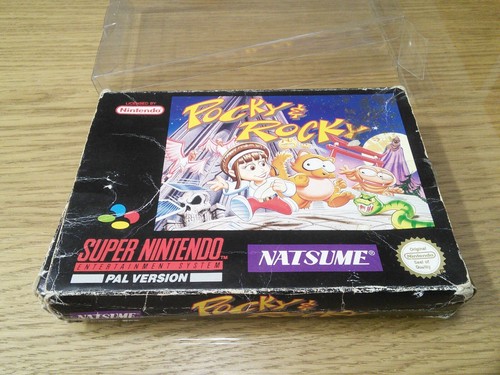 Pocky & Rocky (1992) SNES box