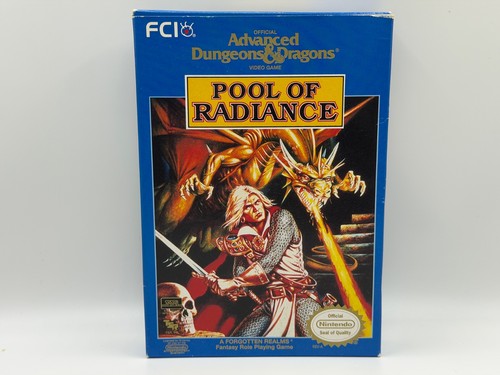 Pool of Radiance (1988) NES box