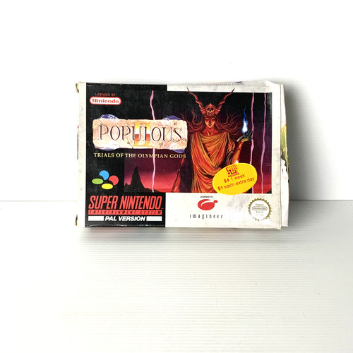 Populous II: Trials of the Olympian Gods (1991) Sharp X68000 box