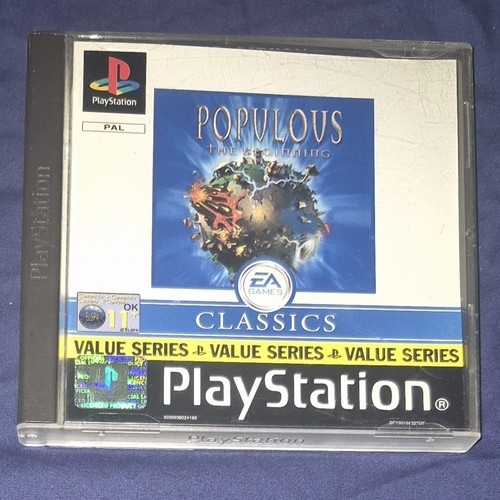 Populous: The Beginning (1998) PlayStation box