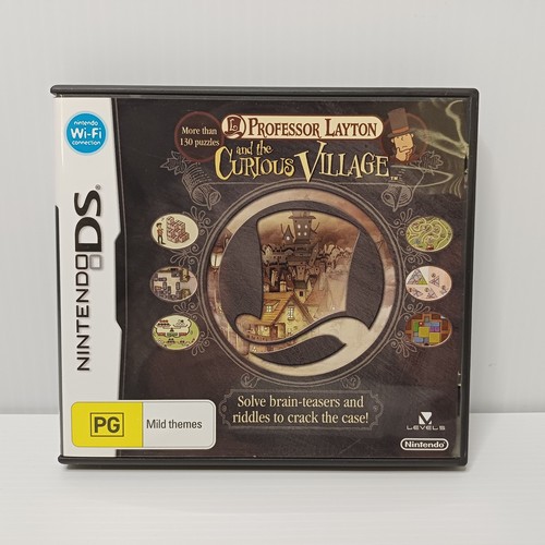 Professor Layton and the Curious Village (2007) Nintendo DS box