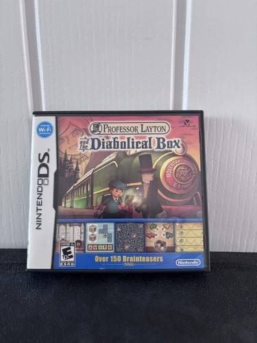 Professor Layton and the Diabolical Box (2007) Nintendo DS box