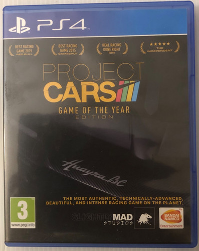 Project CARS (2015) PlayStation 4 box