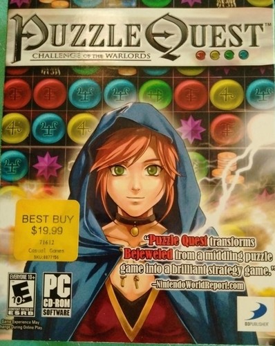 Puzzle Quest: Challenge of the Warlords (2007) PlayStation 4 box