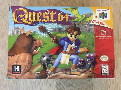 Quest 64 (1998) Nintendo 64 box
