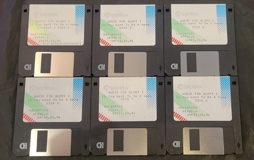 Quest for Glory: So You Want to Be a Hero (1989) Mac box