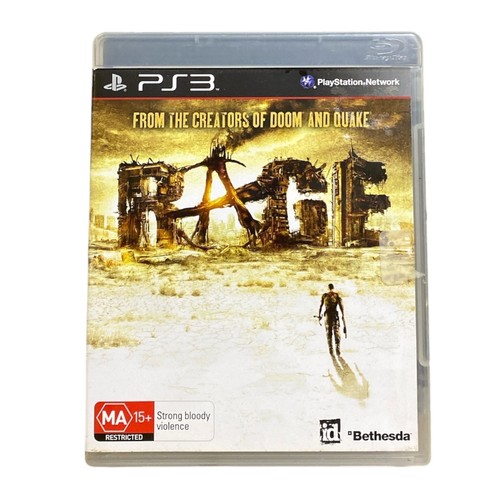Rage (2011) PlayStation 3 box