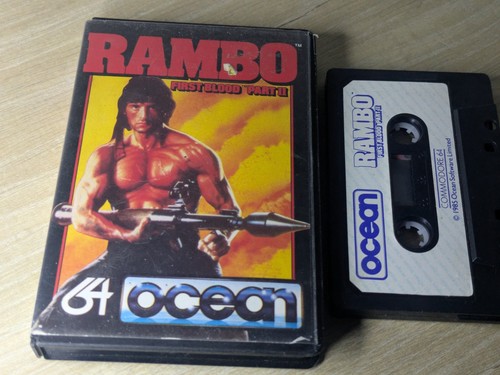 Rambo (1985) Commodore 64 box