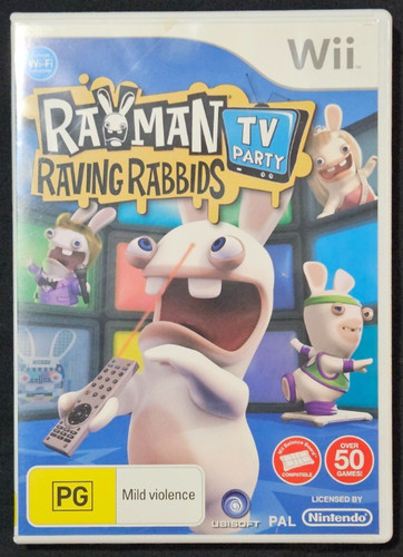 Rayman Raving Rabbids: TV Party (2008) Wii box