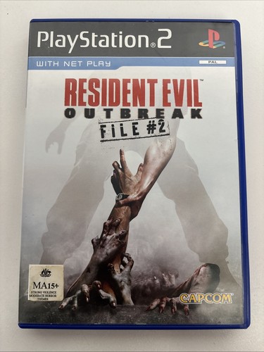 Resident Evil Outbreak: File 2 (2004) PlayStation 2 box