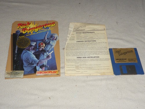 Rick Dangerous (1989) Amiga box