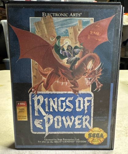 Rings of Power (1991) Mega Drive box