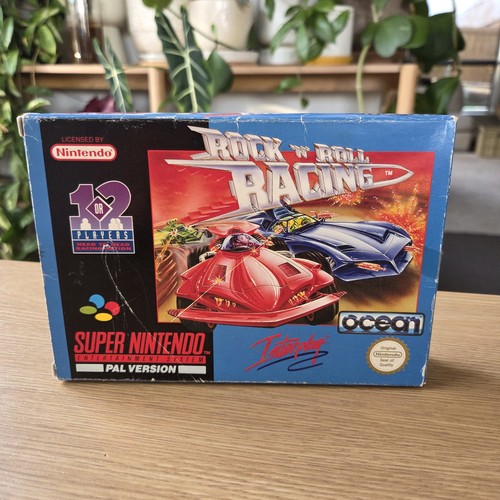 Rock n' Roll Racing (1993) SNES box