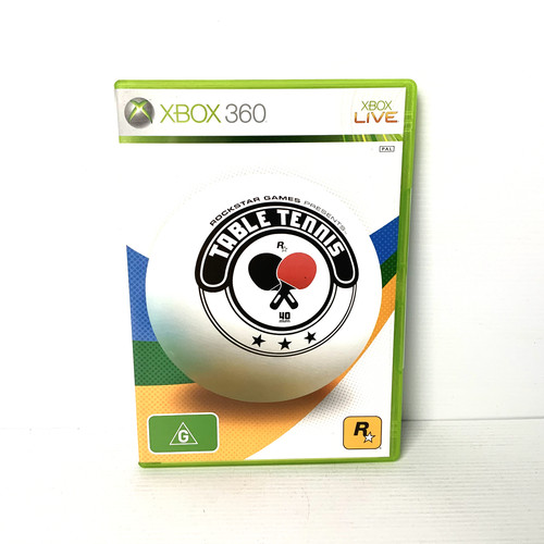 Rockstar Games presents Table Tennis (2006) Xbox 360 box