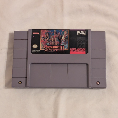 Romance of the Three Kingdoms III: Dragon of Destiny (1992) Mega-CD box