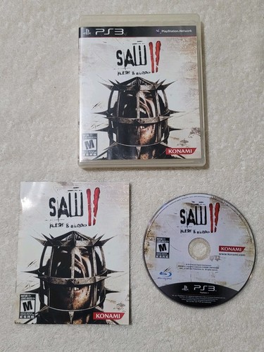 Saw II: Flesh & Blood (2010) PlayStation 3 box