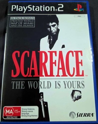 Scarface: The World Is Yours (2006) PlayStation 2 box