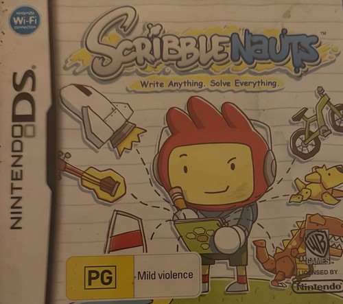 Scribblenauts (2009) Nintendo DS box