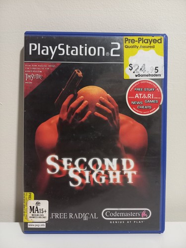Second Sight (2004) PlayStation 2 box
