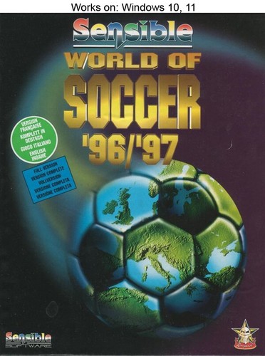 Sensible World of Soccer (1994) DOS box